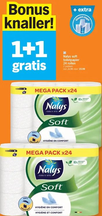 Aanbieding: Nalys soft toiletpapier