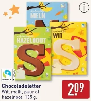 Aanbieding: Chocoladeletter