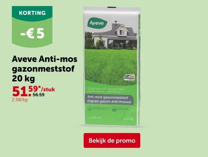 Promotie: Anti-mos gazonmeststof