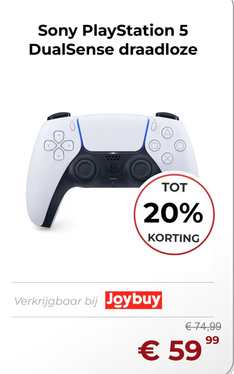 Aanbieding: PlayStation 5 DualSense draadloze controller