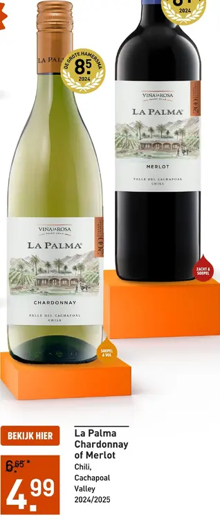 Aanbieding: La Palma Chardonnay of Merlot