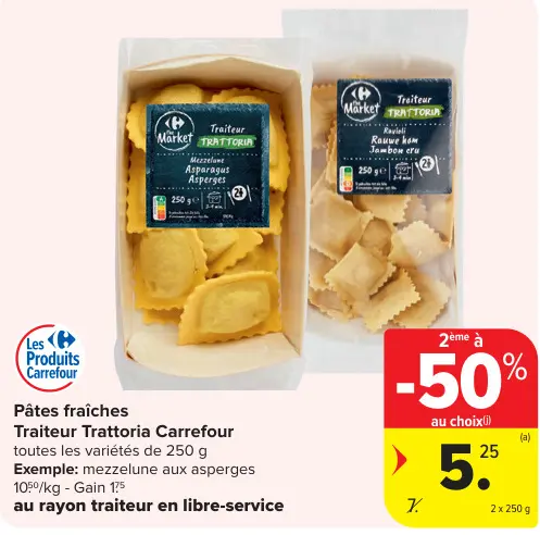 Offre: Pâtes fraîches Traiteur Trattoria