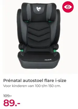 Aanbieding: Prénatal autostoel flare i-size