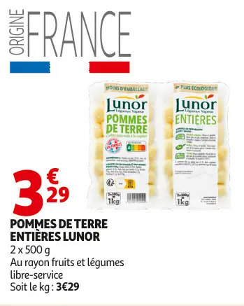 Offre: Pommes de terre entières