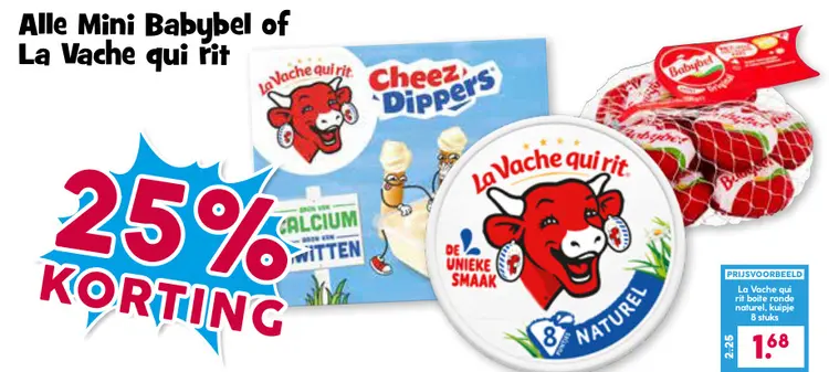 Aanbieding: Mini Babybel of La Vache qui rit
