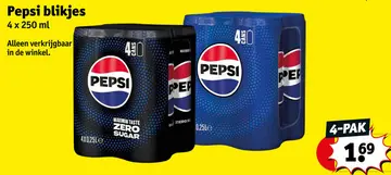 Aanbieding: Pepsi blikjes