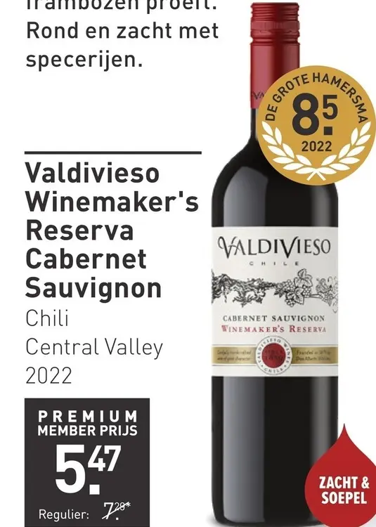 Aanbieding: Valdivieso Winemaker's Reserva Cabernet Sauvignon