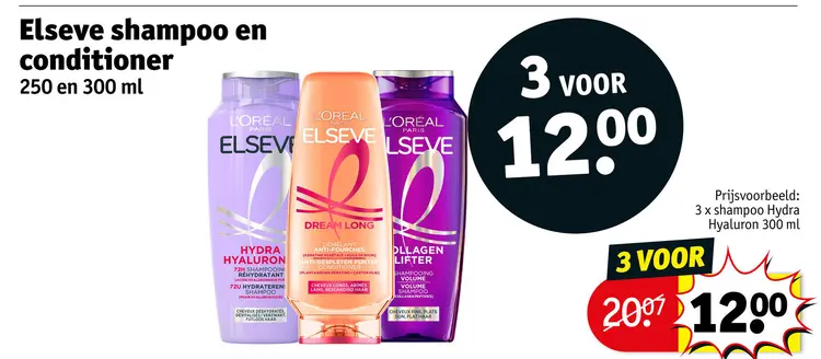 Promotie: Elseve shampoo en conditioner