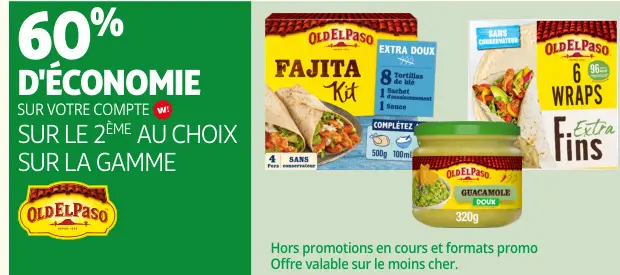 Promotie: Fajita Kit, Wraps, Guacamole
