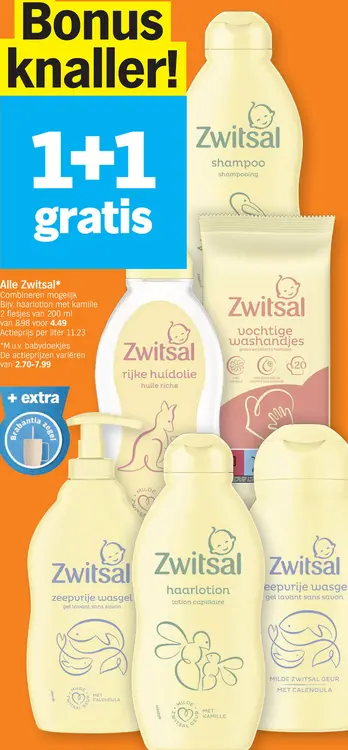 Promotie: Zwitsal haarlotion met kamille