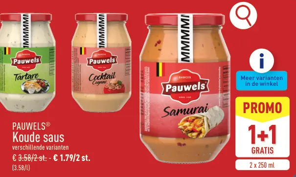 Promotie: Koude saus