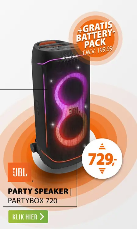 Aanbieding: JBL Partybox 720 Zwart
