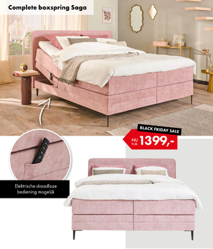 Aanbieding: Complete boxspring Saga