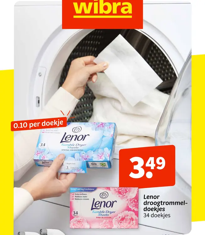 Promotie: Lenor droogtrommeldoekjes