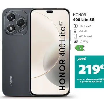 Offre: HONOR 400 Lite 5G