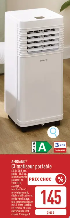 Offre: Climatiseur portable