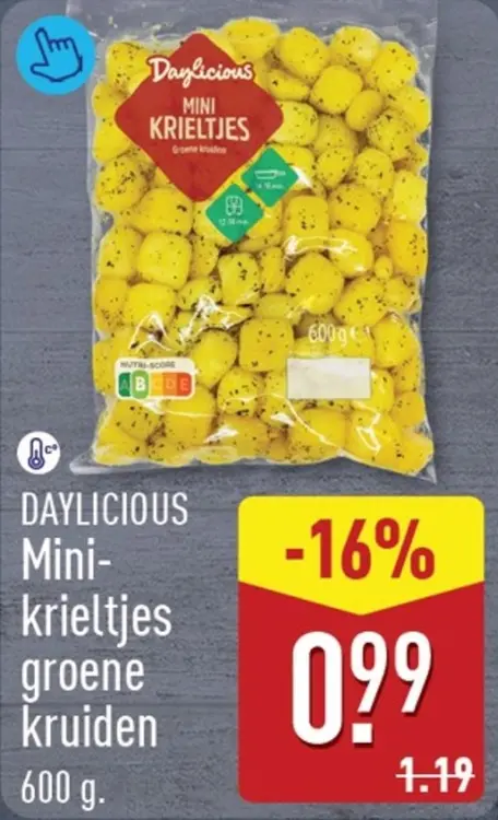 Aanbieding: Mini-krieltjes groene kruiden