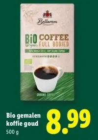 Aanbieding: Bio gemalen koffie goud