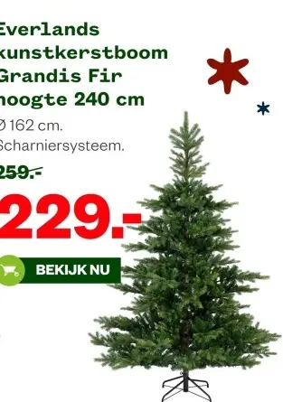 Aanbieding: kunstkerstboom Grandis Fir