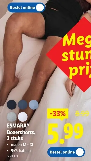 Promotie: Boxershorts