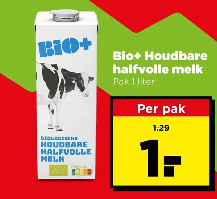 Aanbieding: Houdbare halfvolle melk