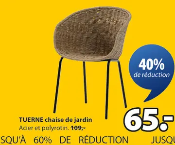 Offre: TUERNE chaise de jardin