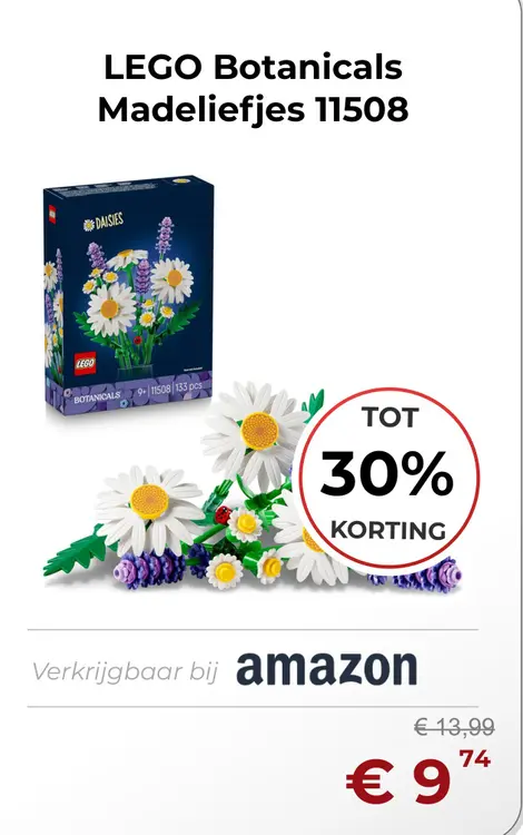 Aanbieding: LEGO Botanicals Madeliefjes 11508