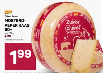 Aanbieding: Zuiver Zuivel MOSTERD- PEPER KAAS 50+