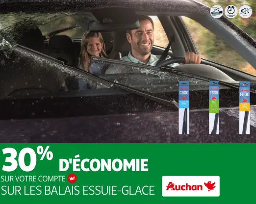 Promotie: Balais essuie-glace