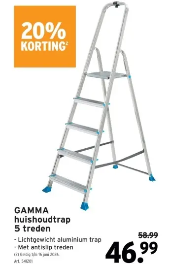 Promotie: huishoudtrap 5 treden