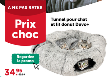Offre: Tunnel pour chat et lit donut Duvo +