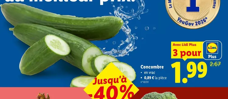 Offre: Concombre