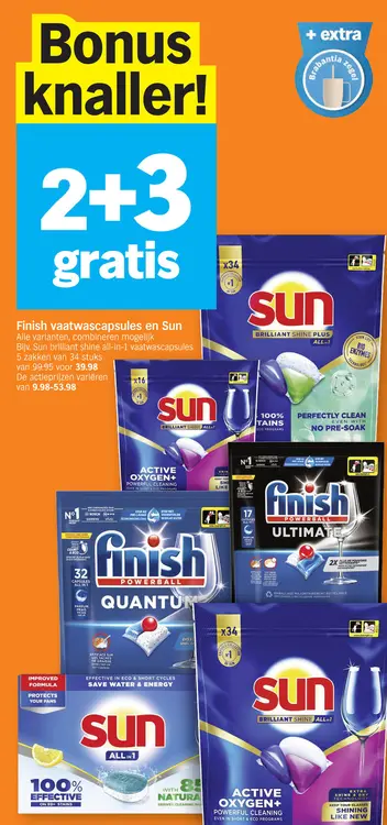 Offre: Finish vaatwascapsules en Sun
