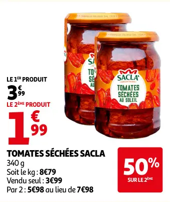Promotie: Tomates séchées