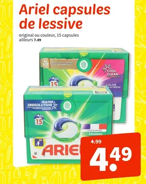 Offre: Capsules de lessive