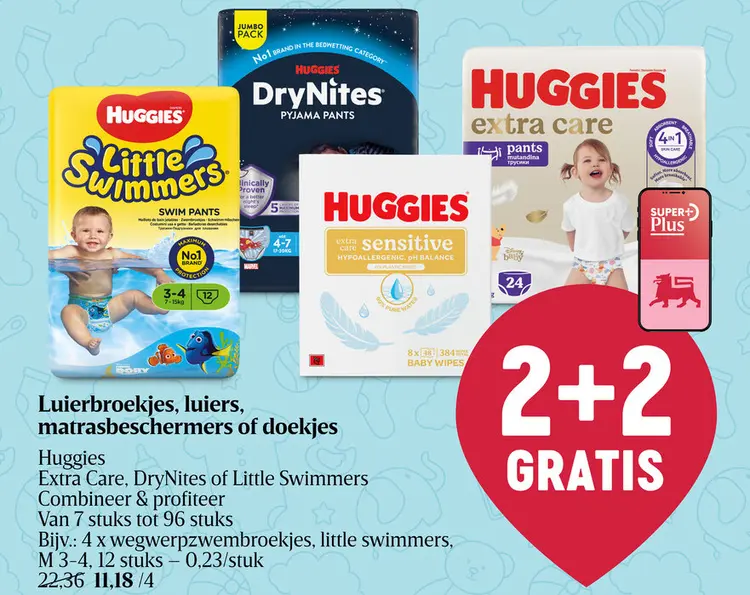 Promotie: Luierbroekjes, luiers, matrasbeschermers of d