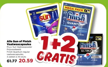 Aanbieding: Alle Sun of Finish Vaatwascapsules