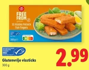 Aanbieding: Glutenvrije vissticks