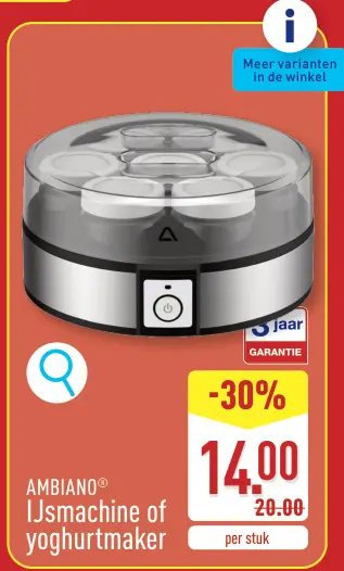 Promotie: IJsmachine of yoghurtmaker