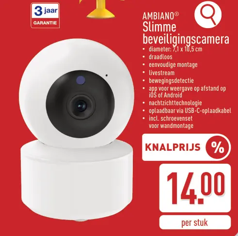 Promotie: Slimme beveiligingscamera