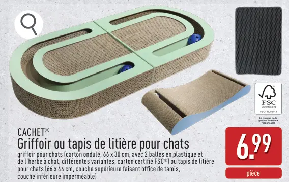 Offre: Griffoir ou tapis de litière pour chats