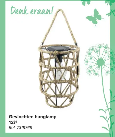 Promotie: Gevlochten hanglamp