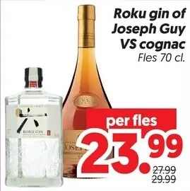 Aanbieding: Gin of Joseph Guy VS cognac