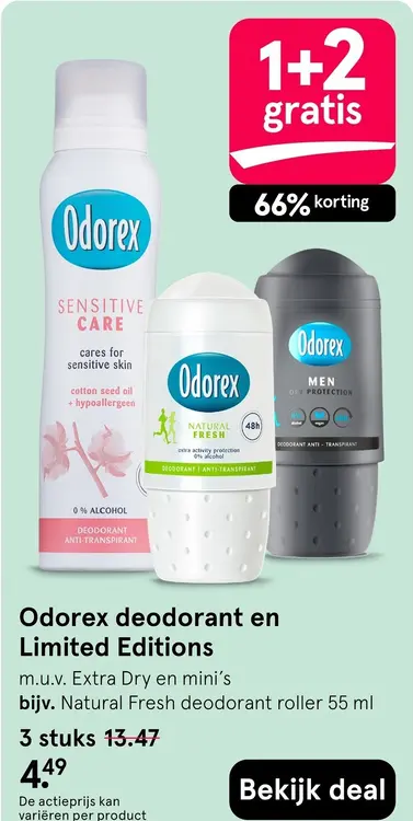 Aanbieding: Deodorant en Limited Editions