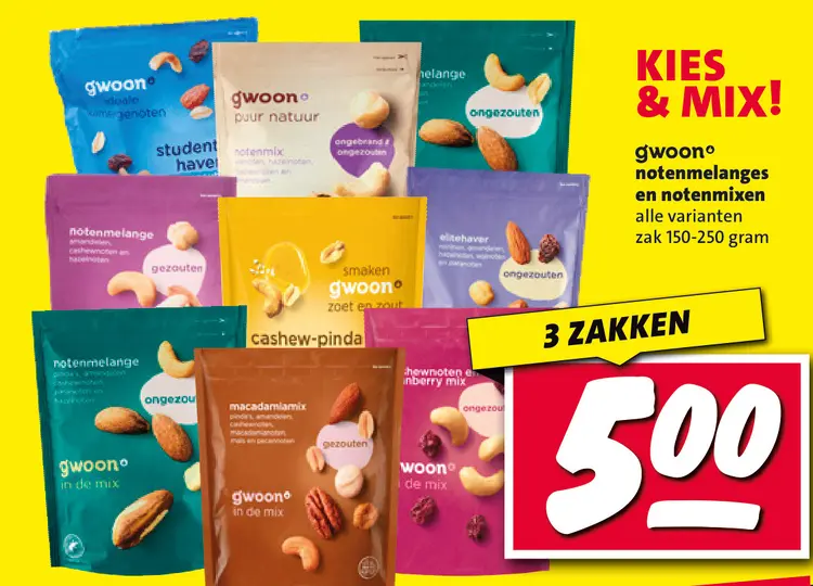 Aanbieding: notenmelanges en notenmixen