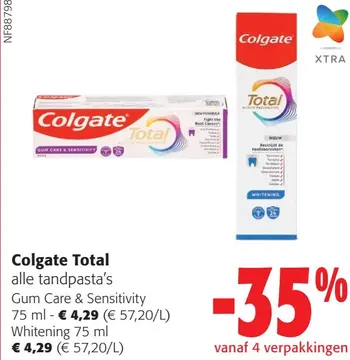 Aanbieding: Colgate Total alle tandpasta's