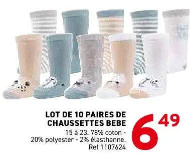 Offre: Chaussettes bebe