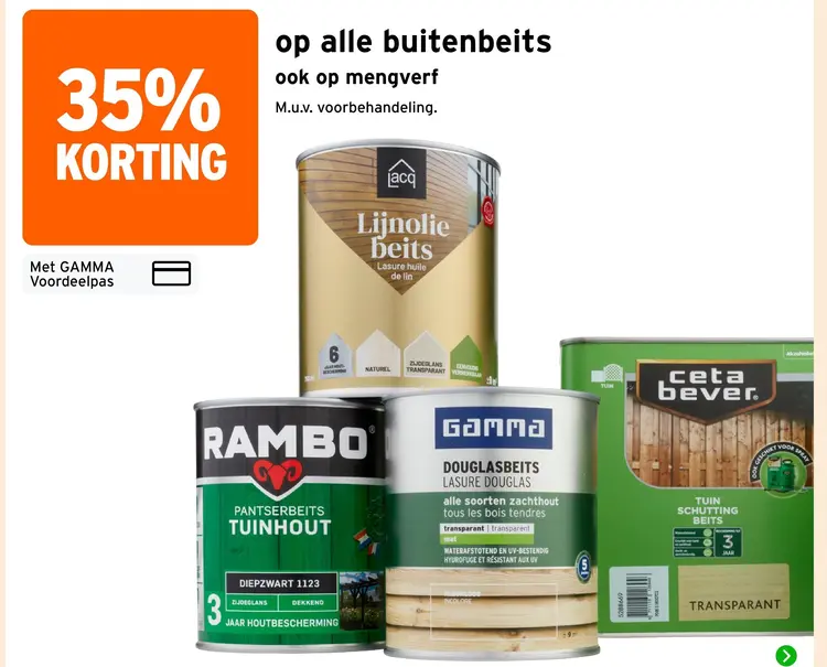 Aanbieding: buitenbeits