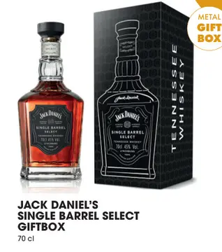 Aanbieding: JACK DANIEL'S SINGLE BARREL SELECT GIFTBOX