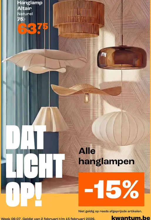 Promotie: Hanglamp Altair Naturel